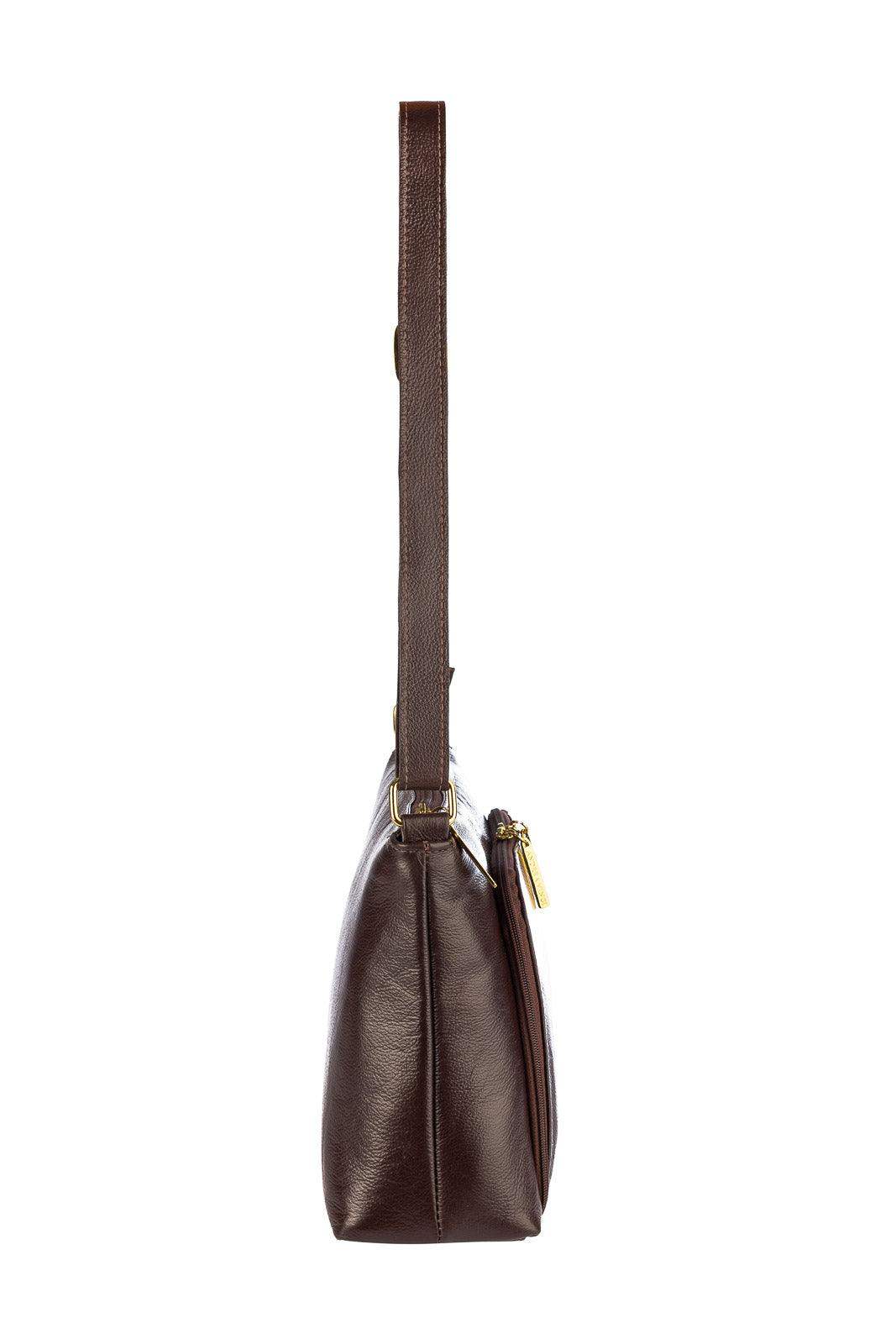 Bolsa de couro liso tiracolo Ninna - Enluaze