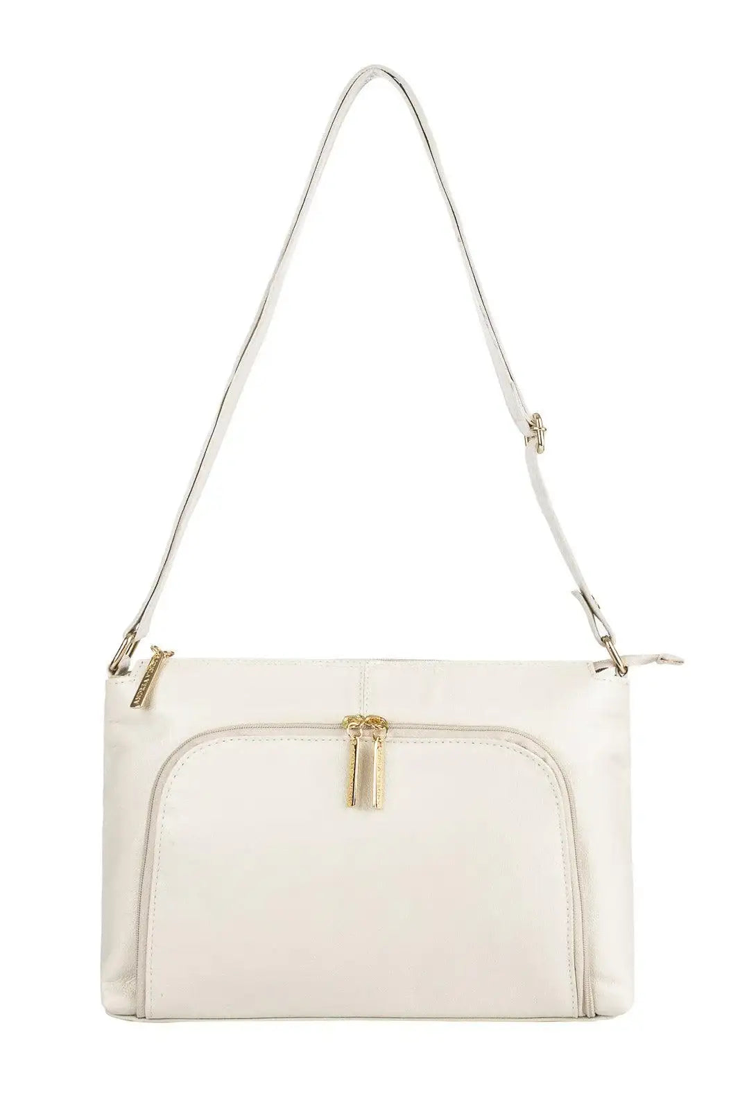 Bolsa de couro liso tiracolo Ninna - Enluaze