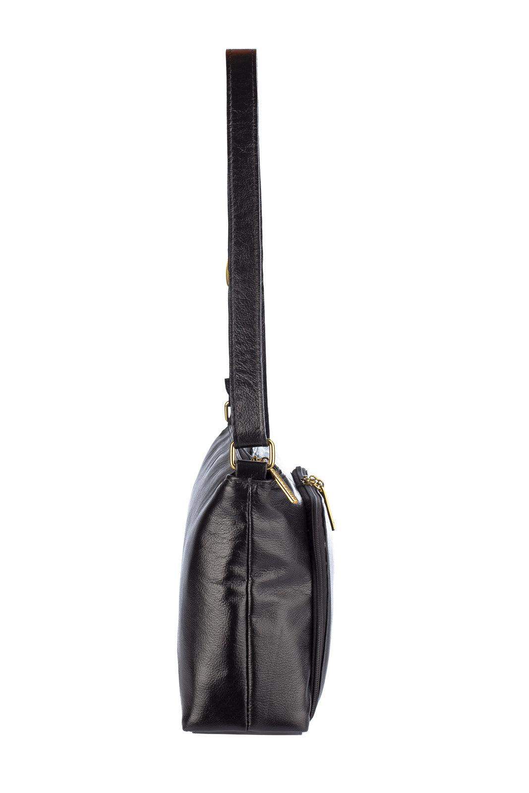 Bolsa de couro liso tiracolo Ninna - Enluaze