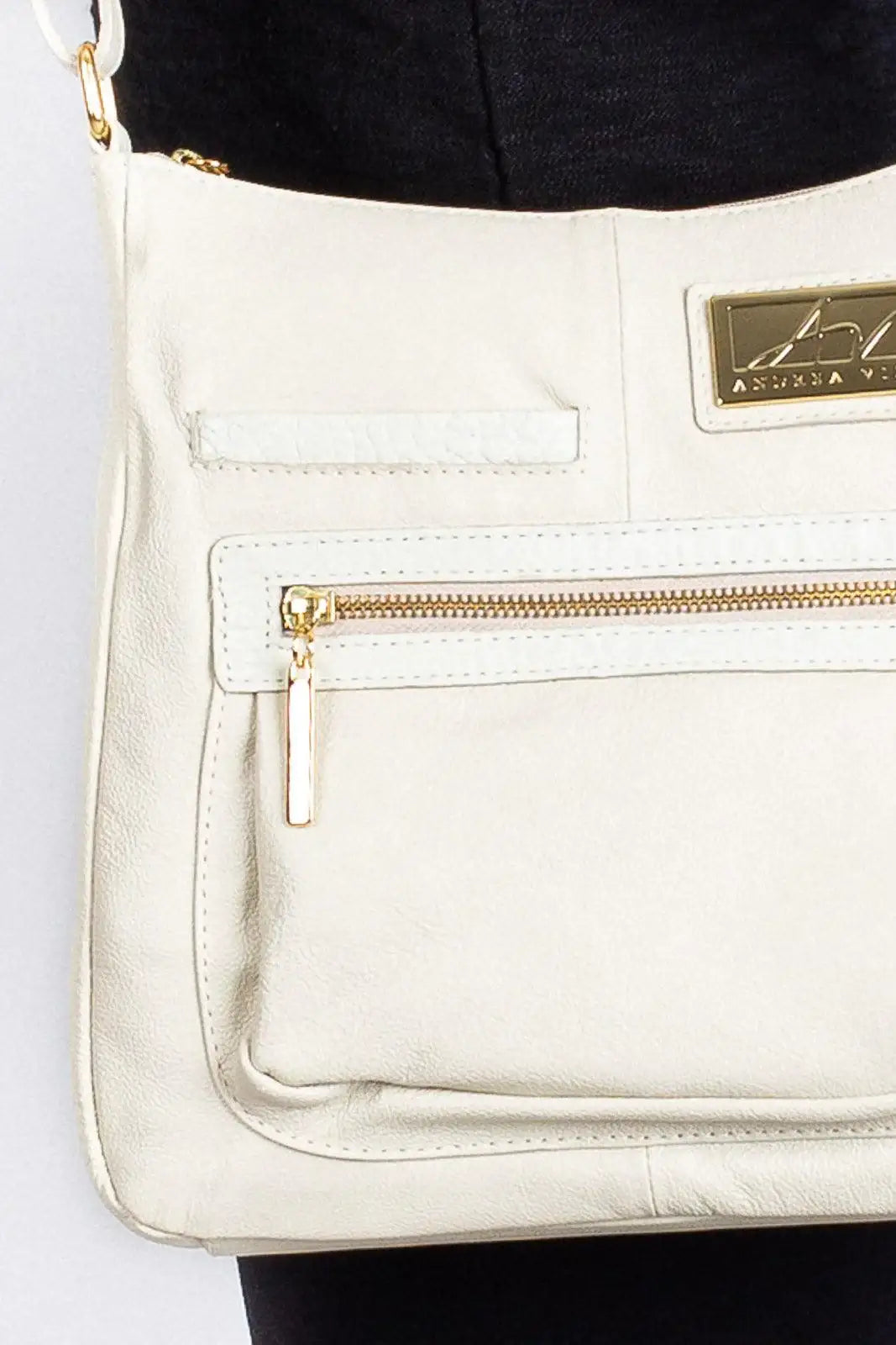 Bolsa tiracolo em couro liso Denise - Enluaze