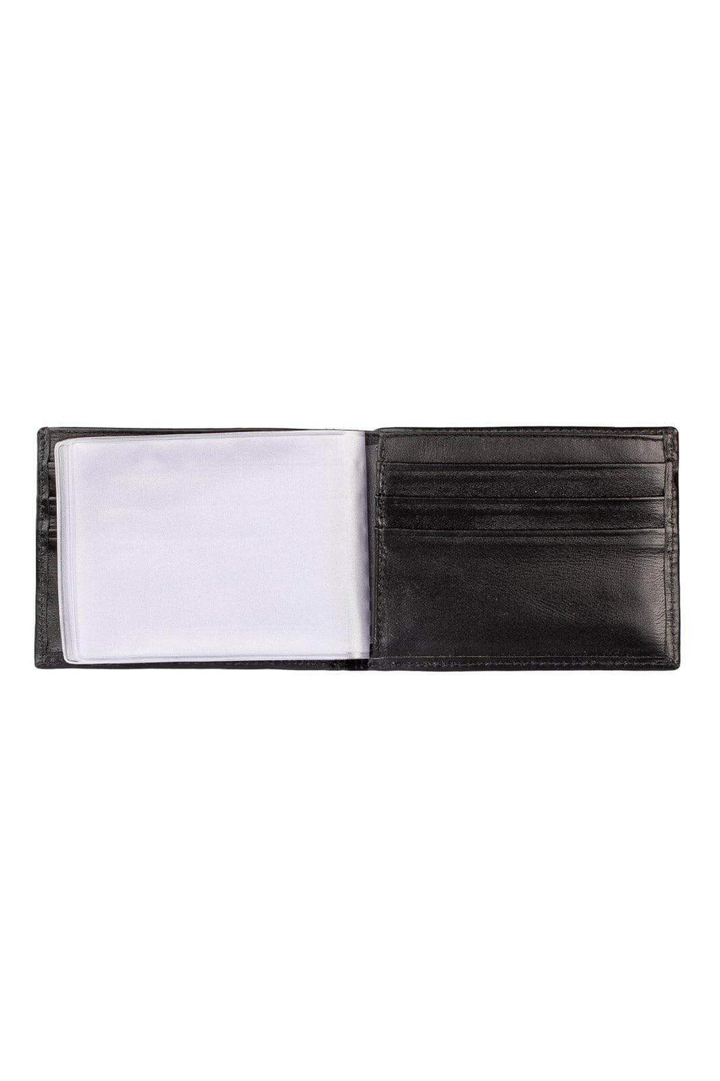 Carteira masculina de couro italiano John 8,5x11,5cm - Enluaze