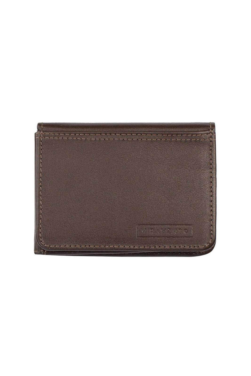 Carteira masculina em couro italiano Fred 8,5x11cm - Enluaze