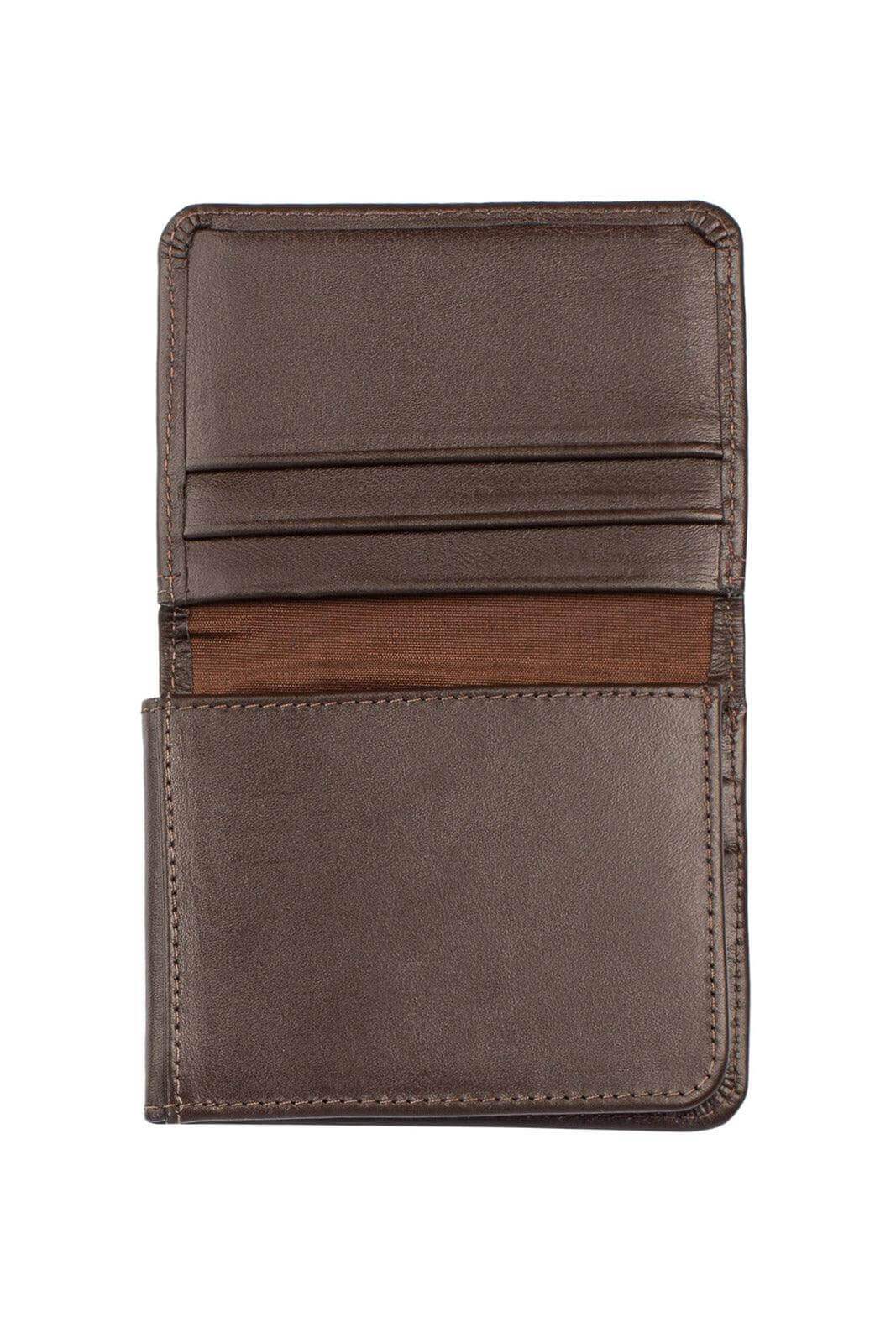 Carteira masculina em couro italiano Fred 8,5x11cm - Enluaze