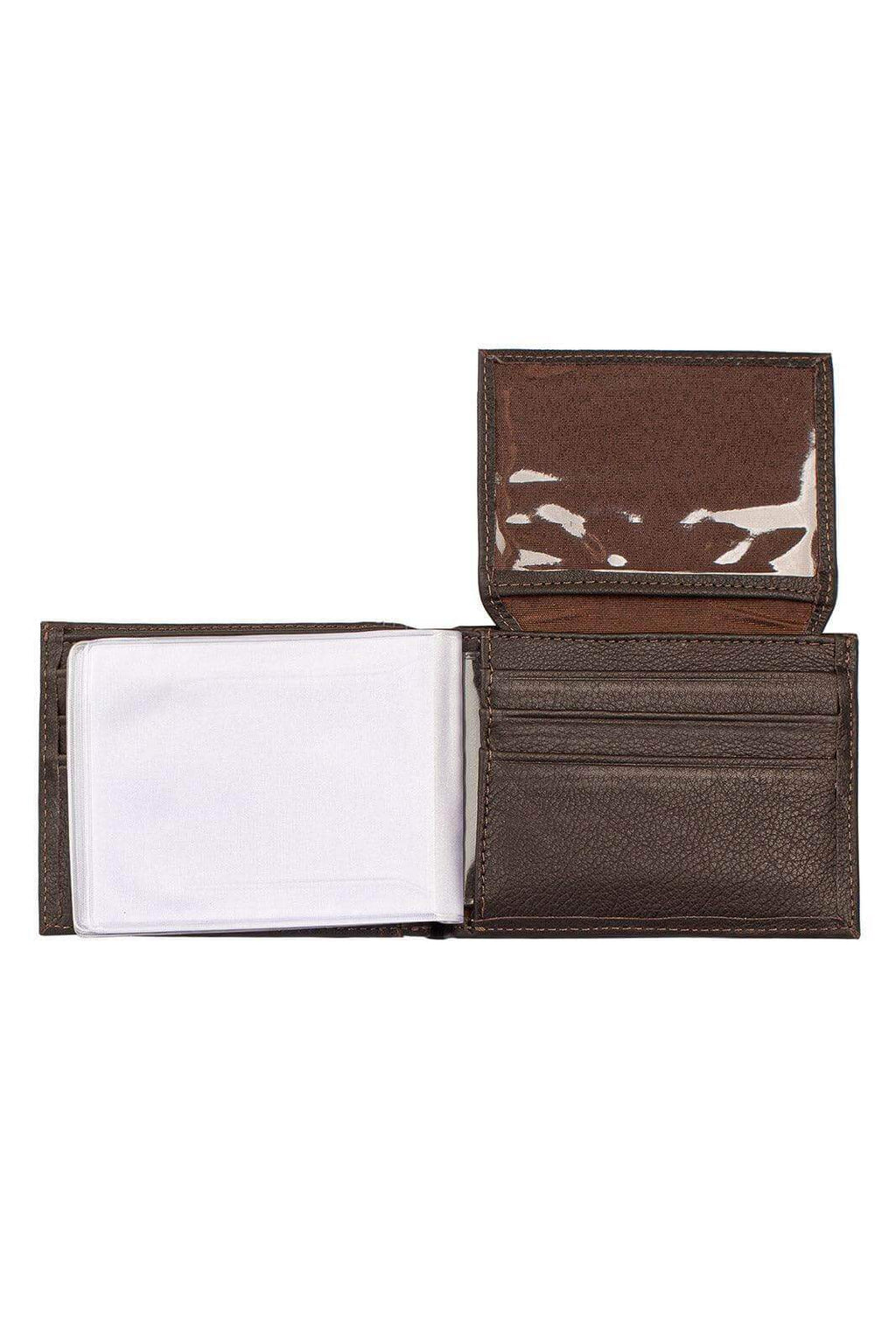 Carteira masculina de couro floater Tyler 8,5x11,5cm - Enluaze