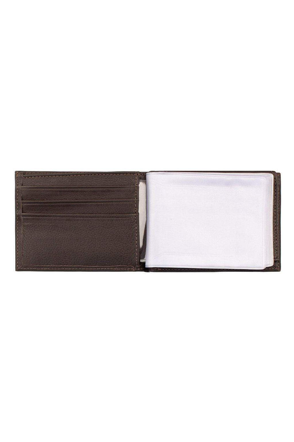 Carteira masculina de couro floater Tyler 8,5x11,5cm - Enluaze