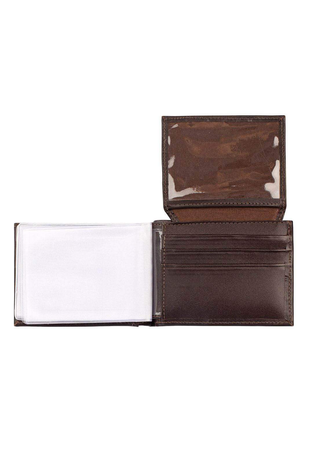 Carteira masculina de couro italiano Tyler 8,5x11,5cm - Enluaze