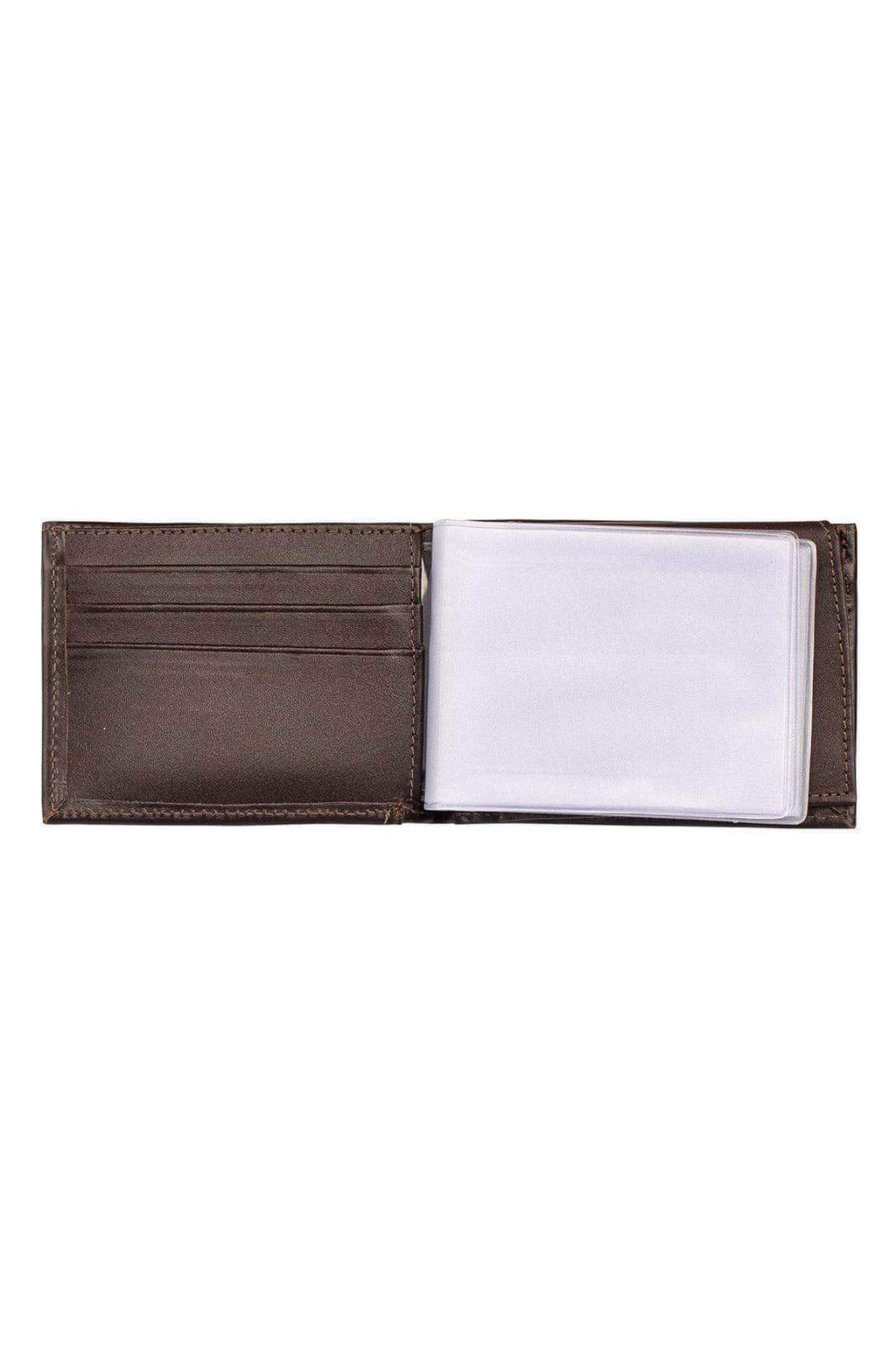Carteira masculina de couro italiano Tyler 8,5x11,5cm - Enluaze