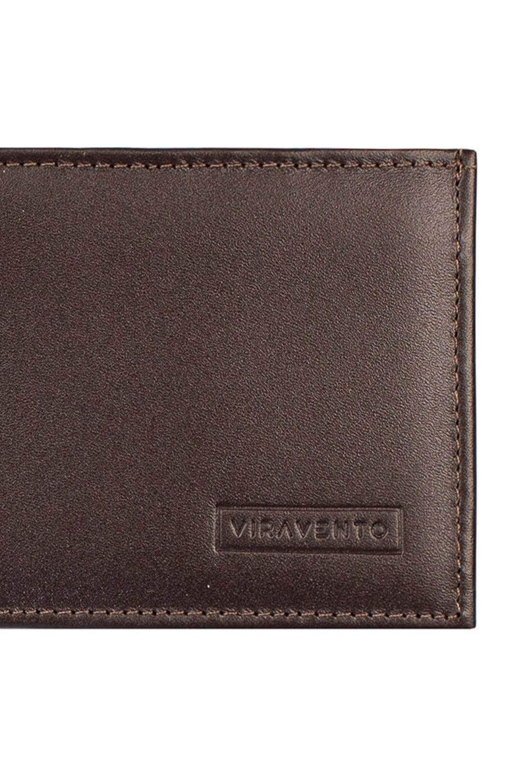 Carteira masculina de couro italiano Tyler 8,5x11,5cm - Enluaze