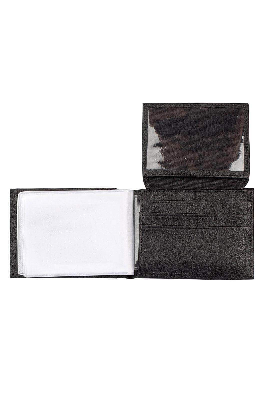 Carteira masculina de couro floater Tyler 8,5x11,5cm - Enluaze