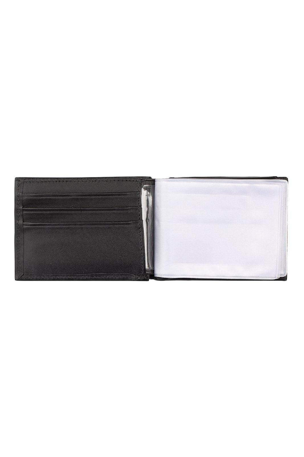 Carteira masculina de couro italiano Tyler 8,5x11,5cm - Enluaze