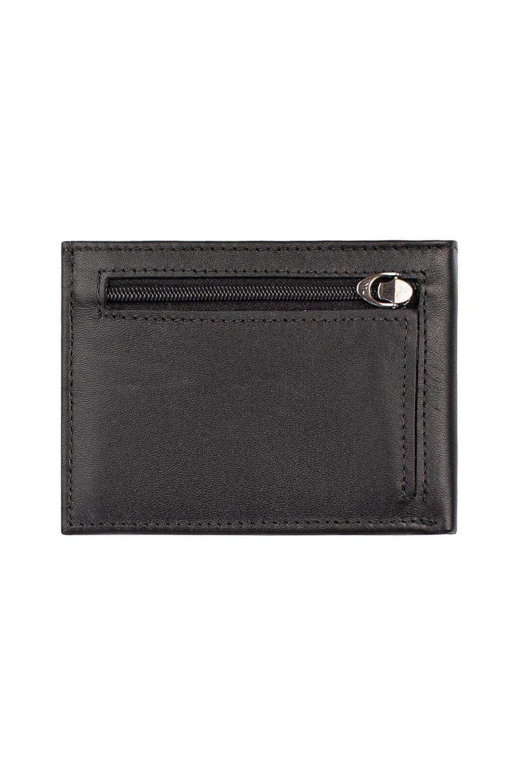 Carteira masculina de couro italiano Tyler 8,5x11,5cm - Enluaze