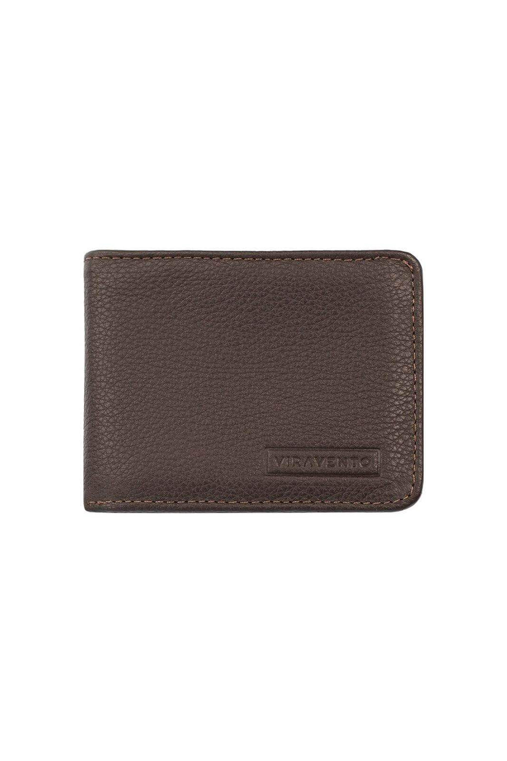 Carteira masculina pequena de couro floater Jack 8x10cm - Enluaze