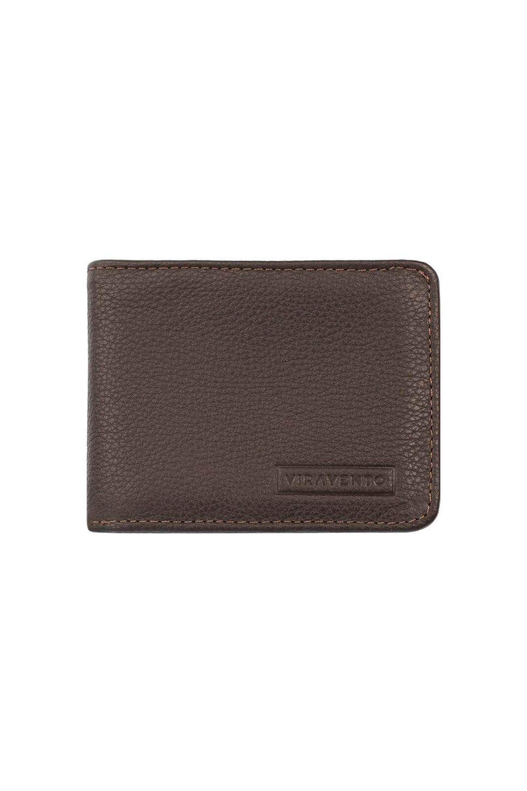 Carteira masculina pequena de couro floater Jack 8x10cm - Enluaze