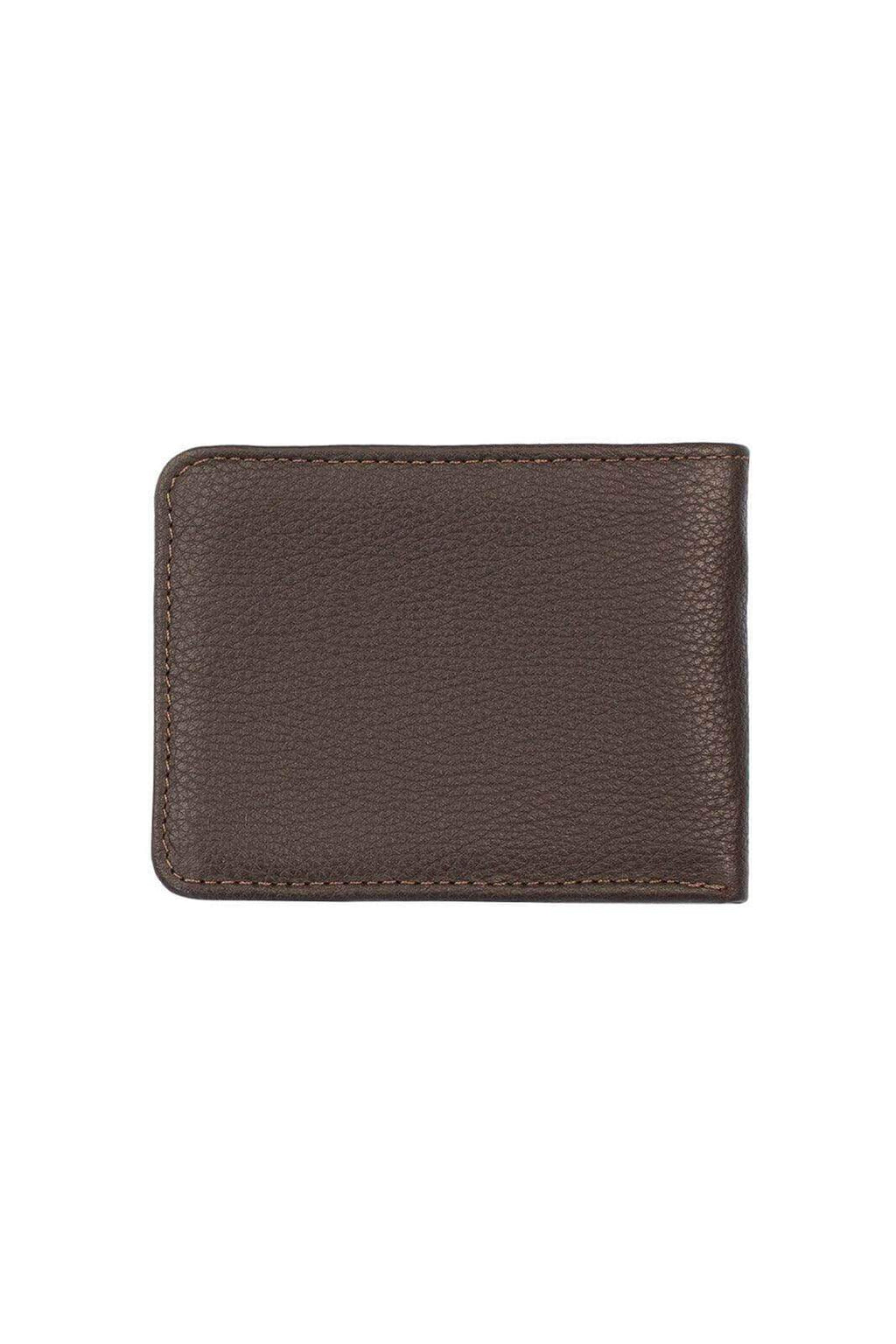 Carteira masculina pequena de couro floater Jack 8x10cm - Enluaze