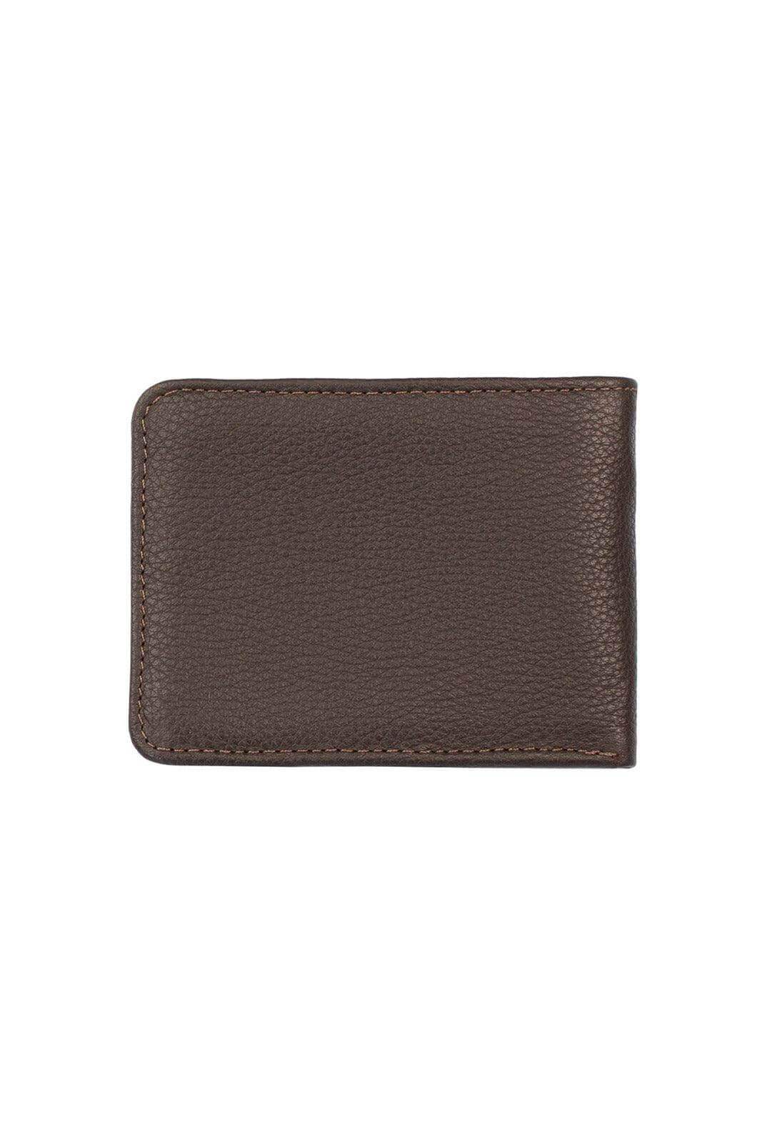 Carteira masculina pequena de couro floater Jack 8x10cm - Enluaze