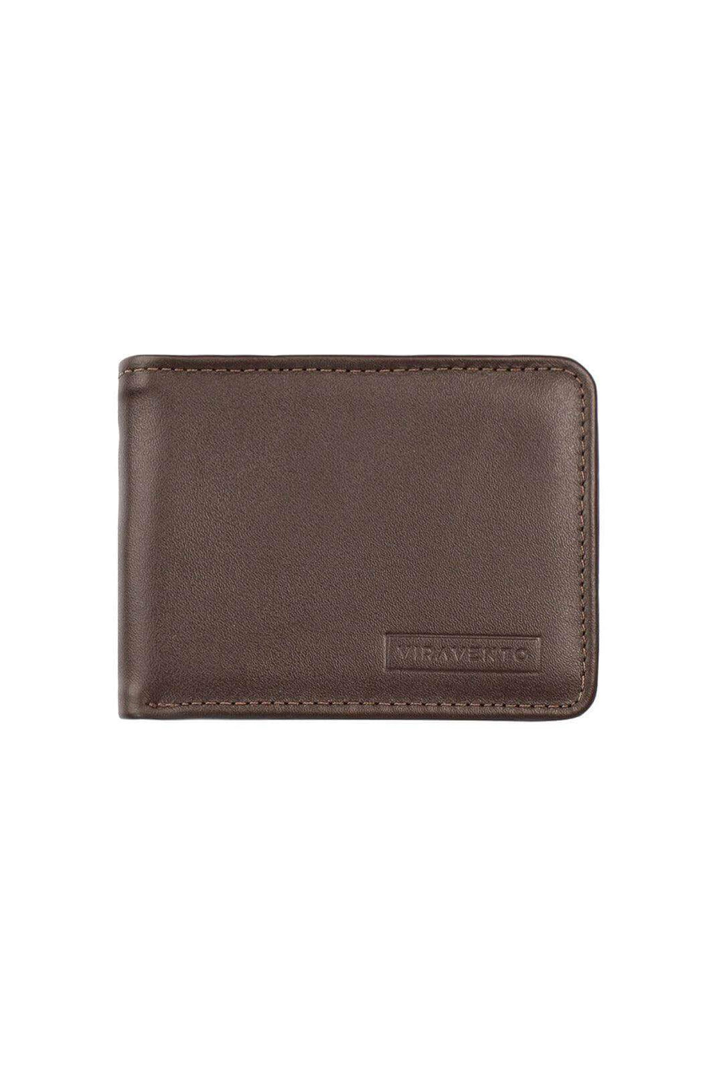 Carteira masculina pequena de couro italiano Jack 8x10cm - Enluaze