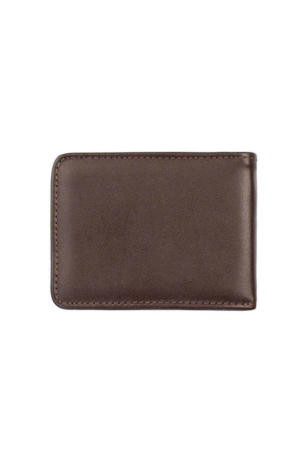 Carteira masculina pequena de couro italiano Jack 8x10cm - Enluaze