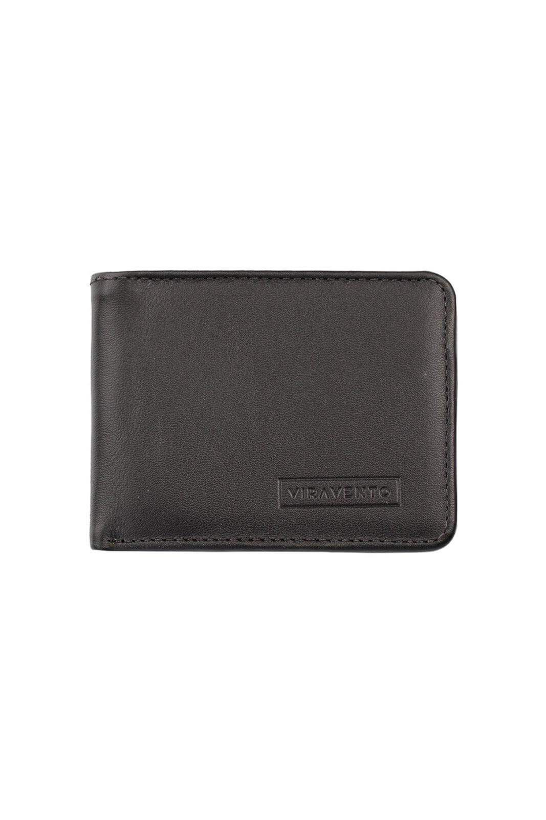 Carteira masculina pequena de couro italiano Jack 8x10cm - Enluaze