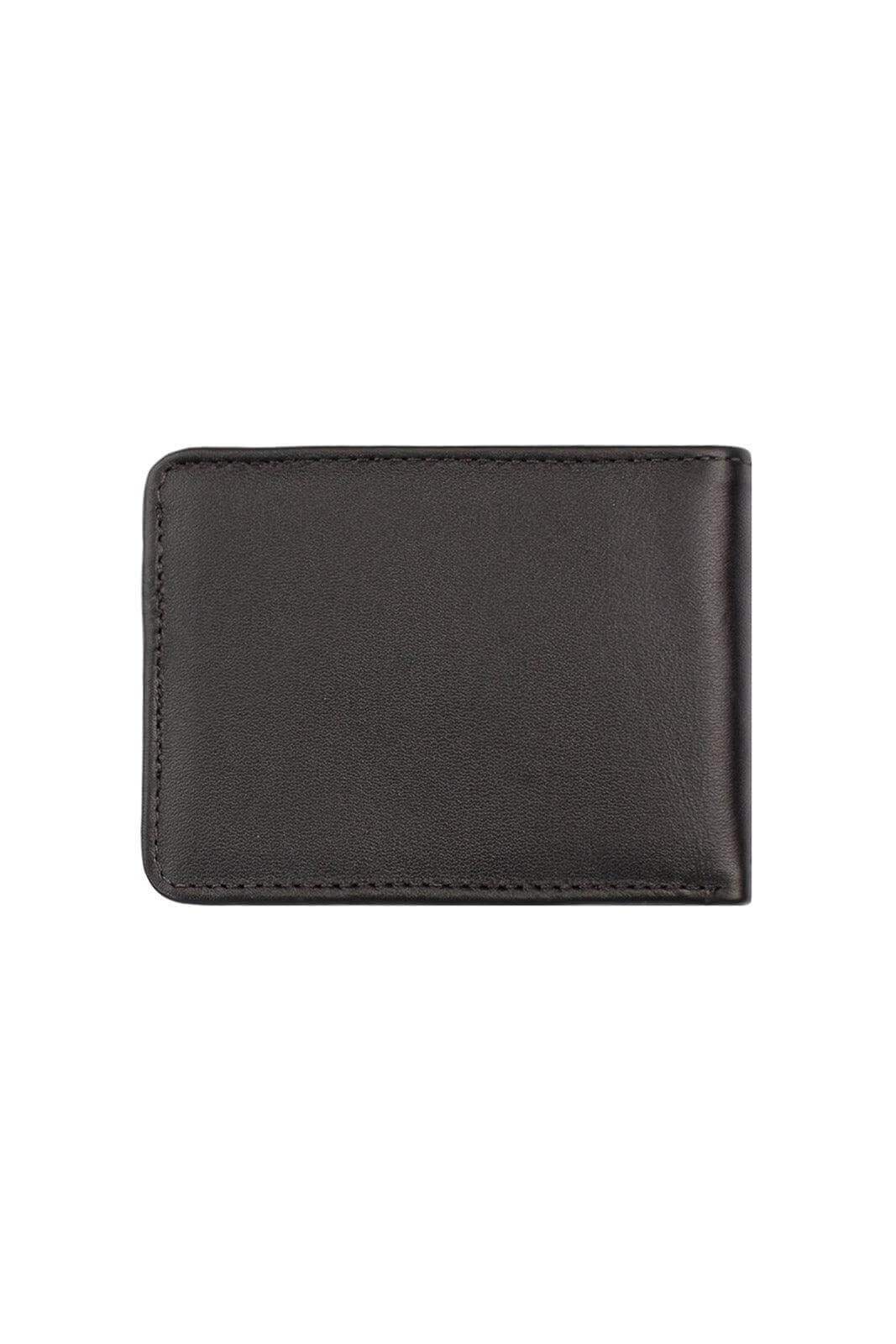 Carteira masculina pequena de couro italiano Jack 8x10cm - Enluaze