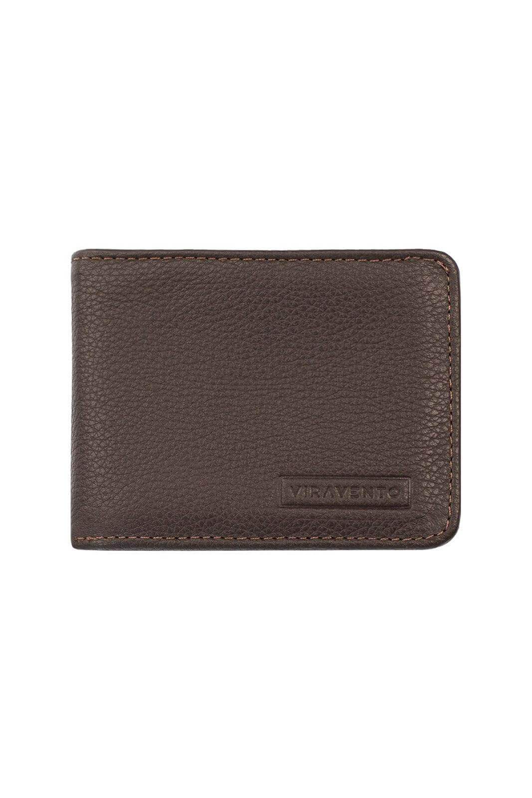 Carteira masculina pequena de couro floater Joel 8x10cm - Enluaze