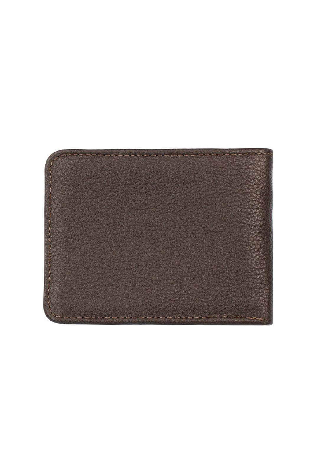 Carteira masculina pequena de couro floater Joel 8x10cm - Enluaze