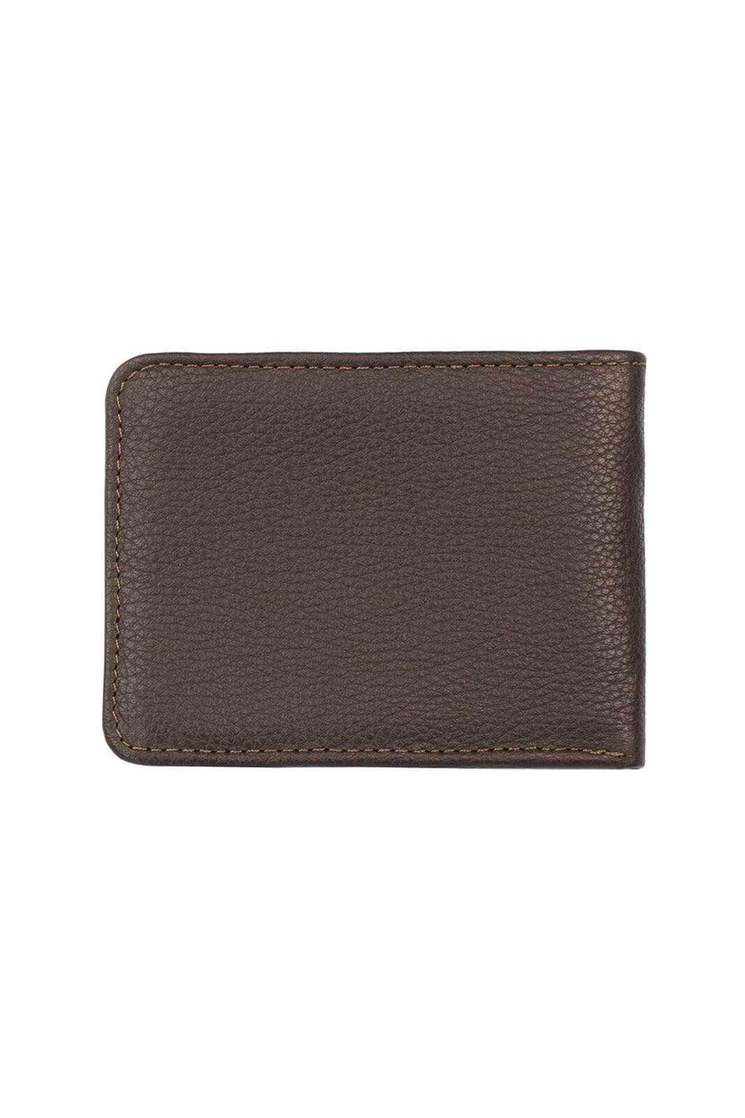 Carteira masculina pequena de couro floater Joel 8x10cm - Enluaze