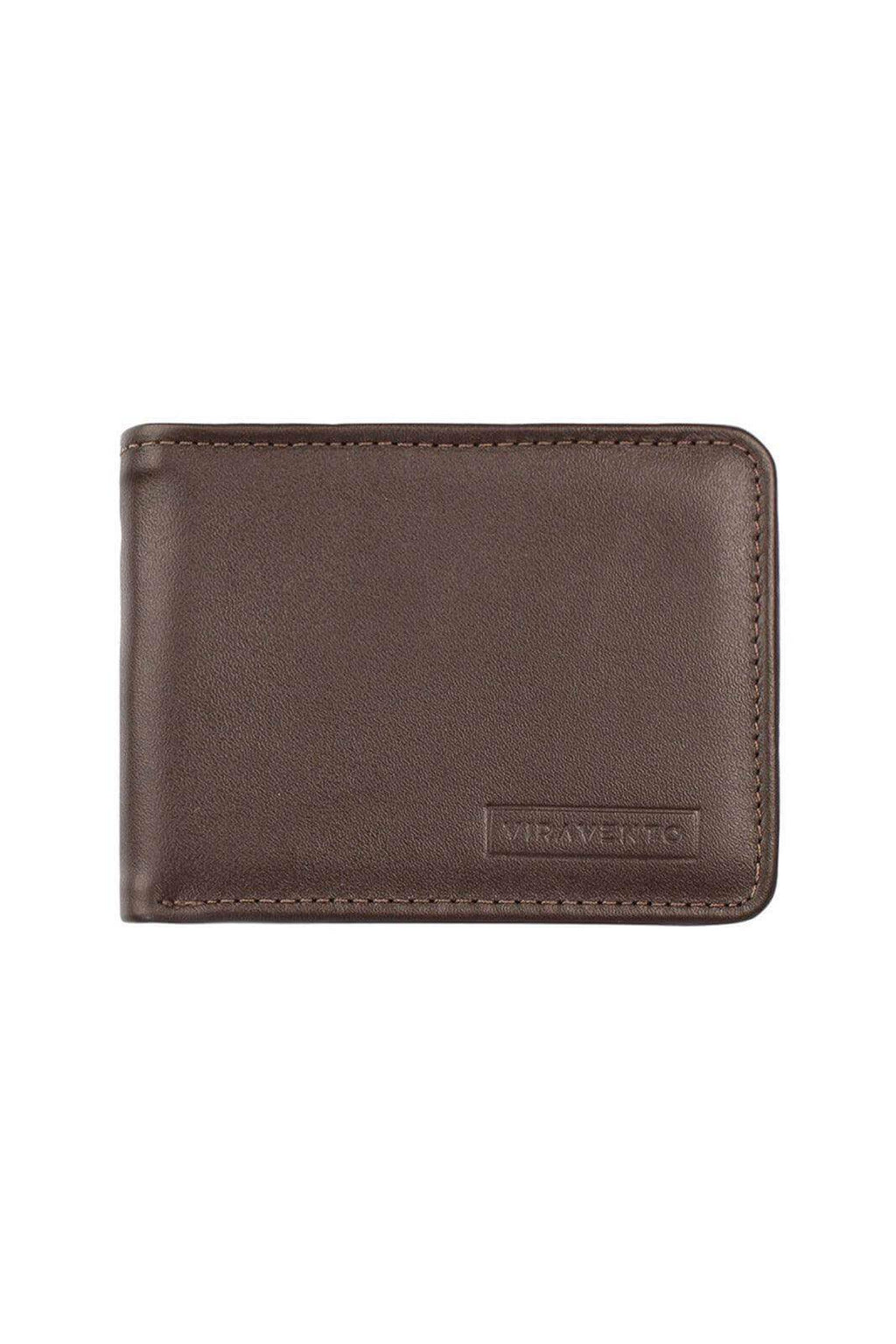 Carteira masculina pequena de couro italiano Joel 8x10cm - Enluaze