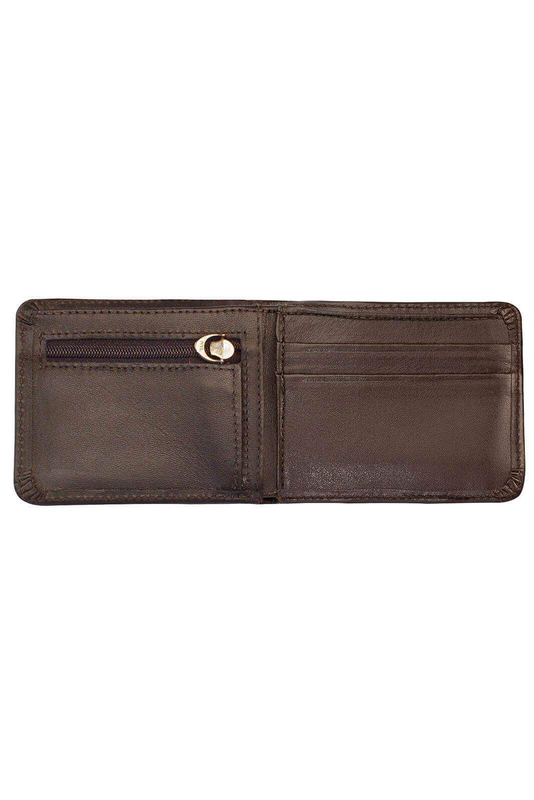 Carteira masculina pequena de couro italiano Joel 8x10cm - Enluaze