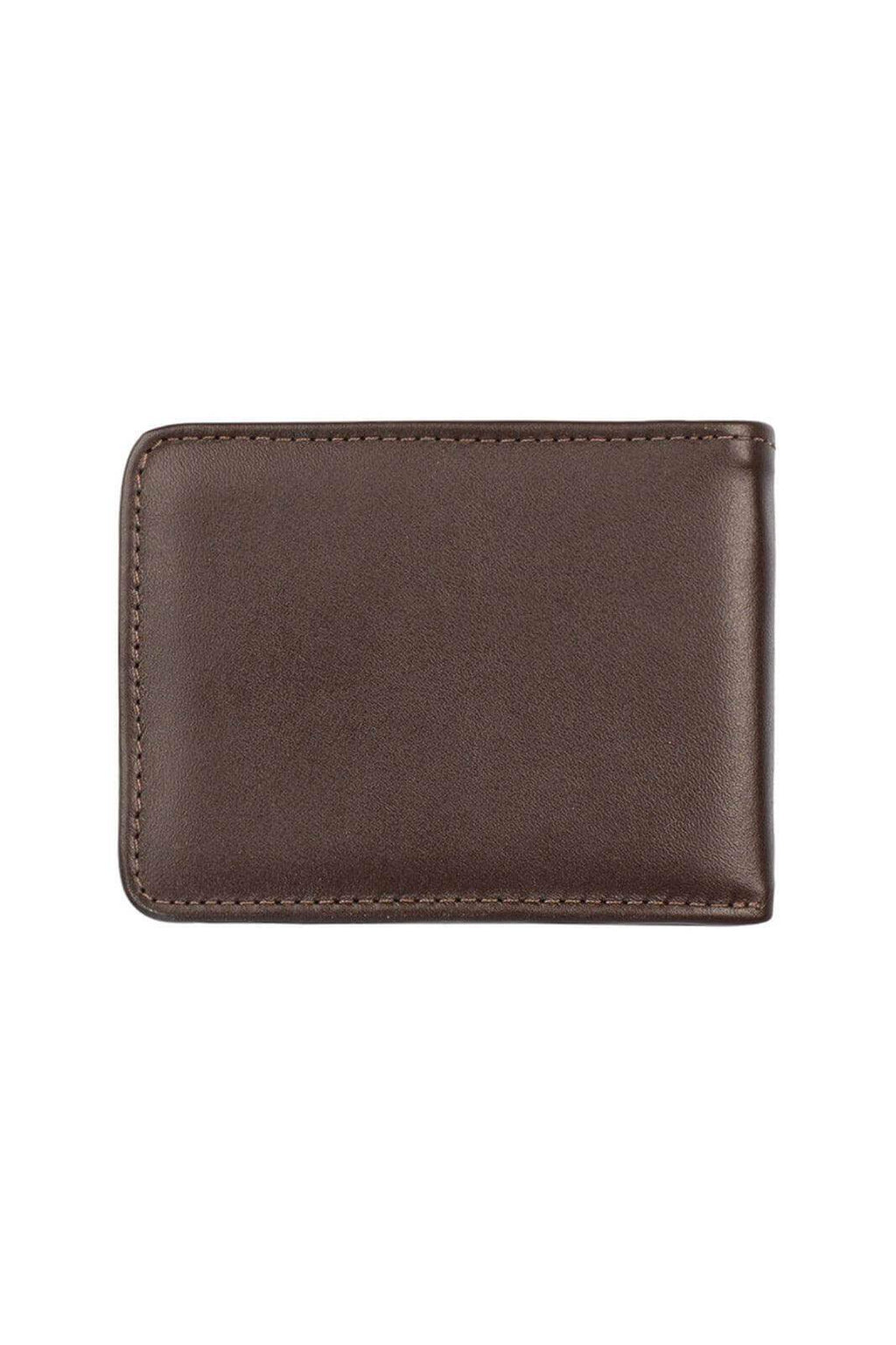 Carteira masculina pequena de couro italiano Joel 8x10cm - Enluaze