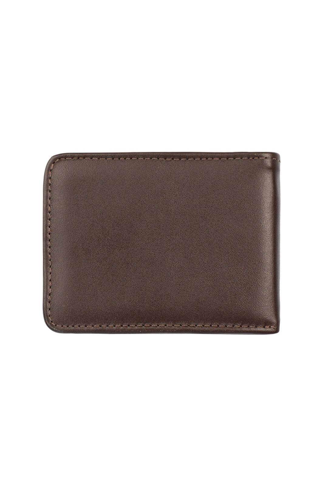 Carteira masculina pequena de couro italiano Joel 8x10cm - Enluaze