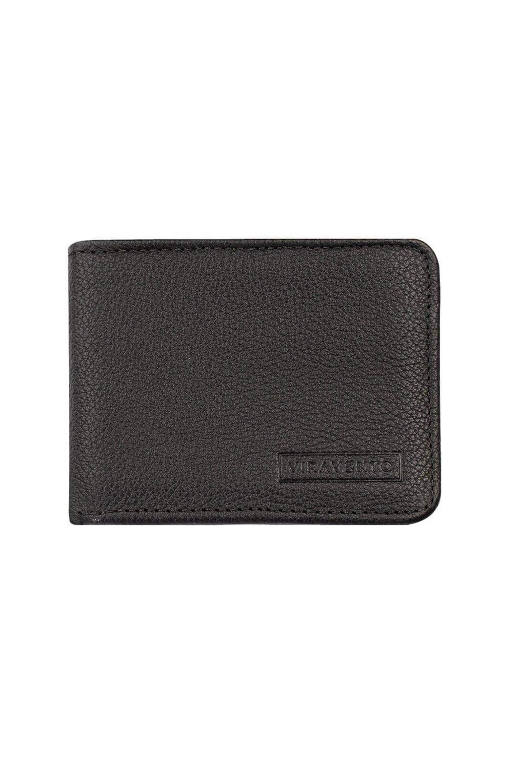 Carteira masculina pequena de couro floater Joel 8x10cm - Enluaze