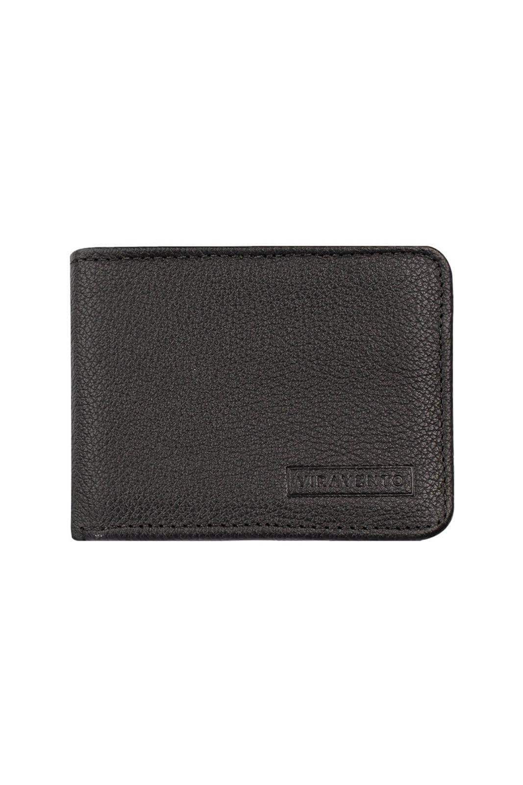 Carteira masculina pequena de couro floater Joel 8x10cm - Enluaze