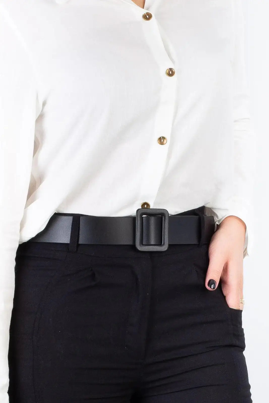 Cinto feminino de couro Vivi - Enluaze
