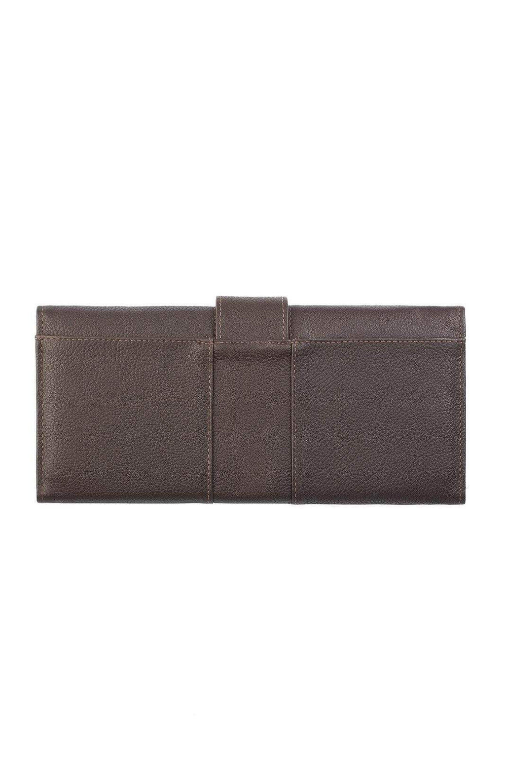 Carteira grande leva tudo unissex de couro floater 11x22cm - Enluaze