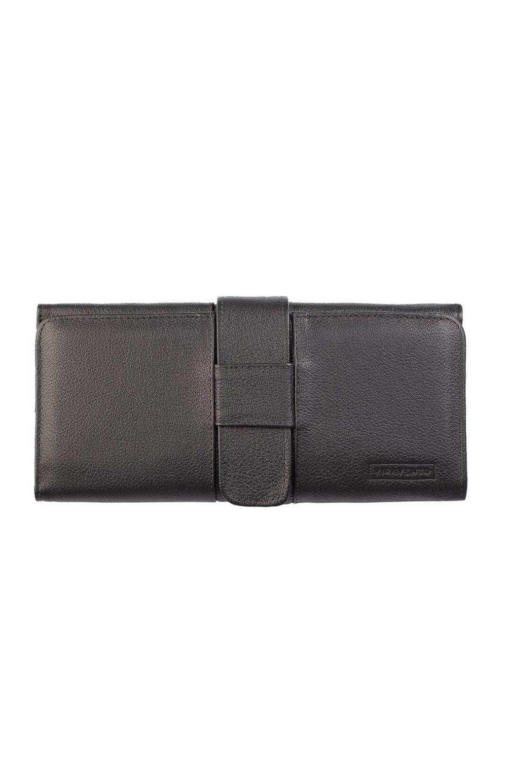 Carteira grande leva tudo unissex de couro floater 11x22cm - Enluaze