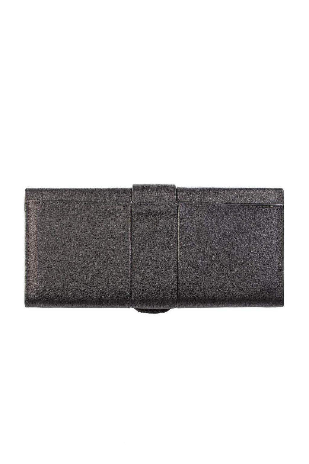 Carteira grande leva tudo unissex de couro floater 11x22cm - Enluaze
