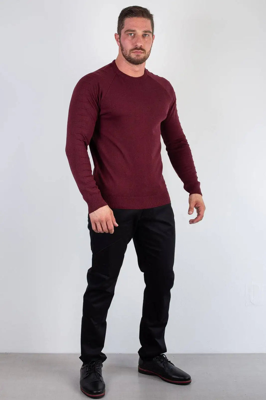 Blusa masculina de malha lisa 50002 - Enluaze