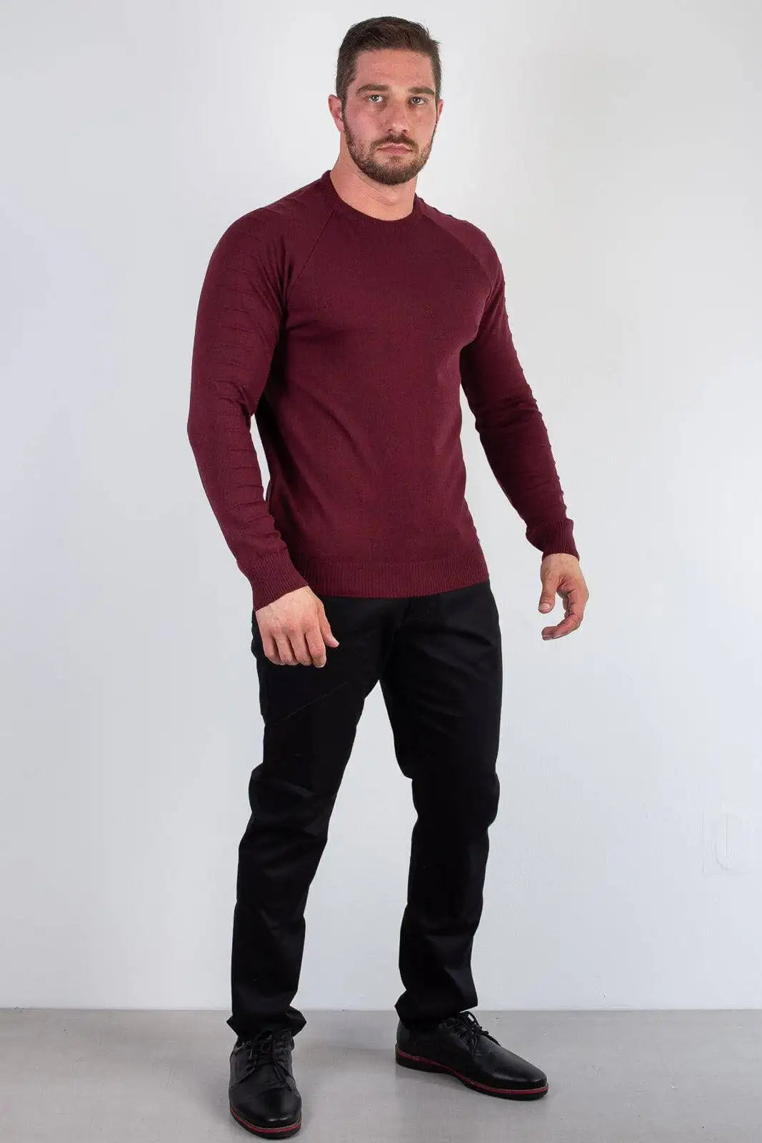 Blusa masculina de malha lisa 50002 - Enluaze