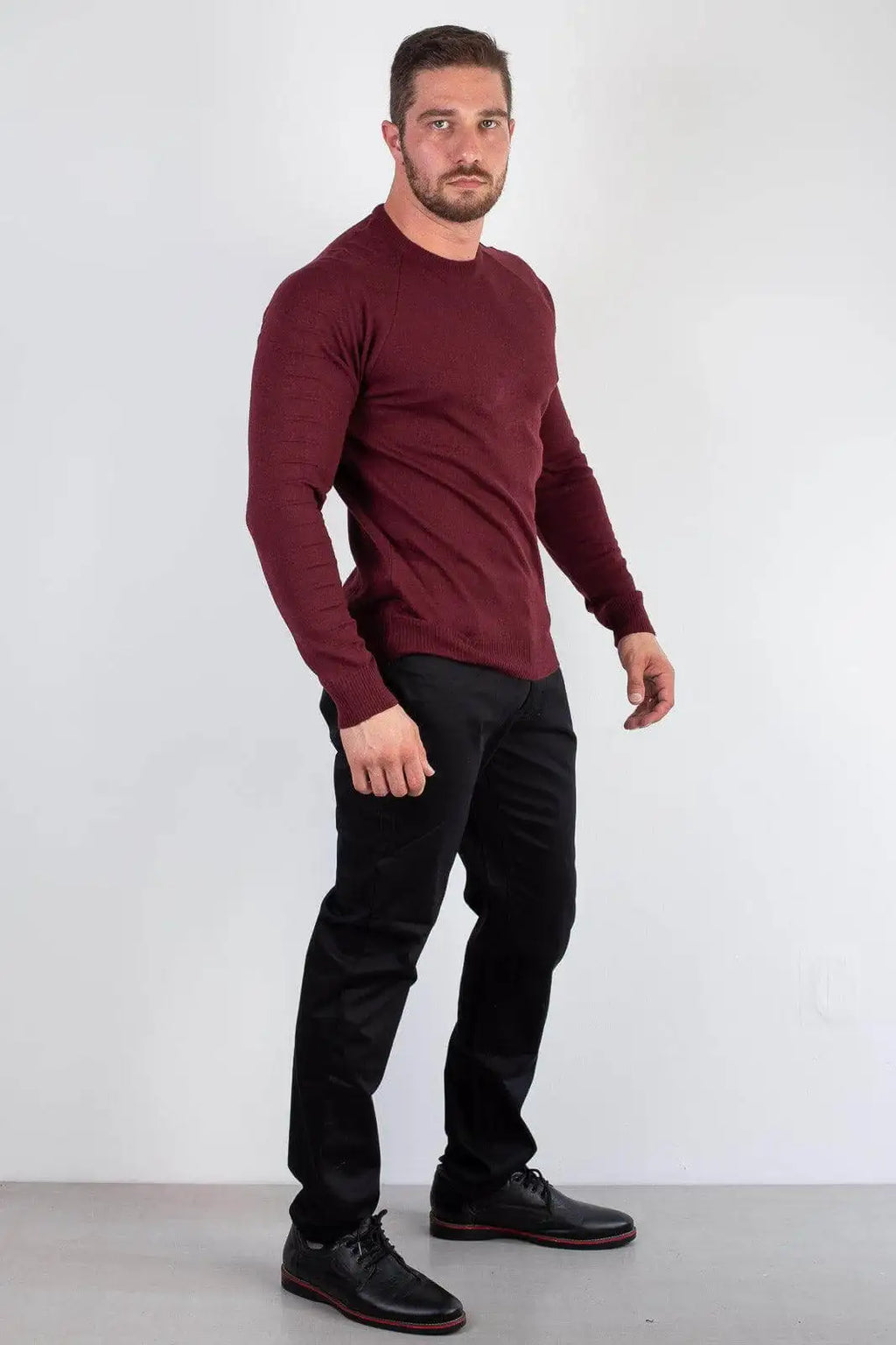Blusa masculina de malha lisa 50002 - Enluaze