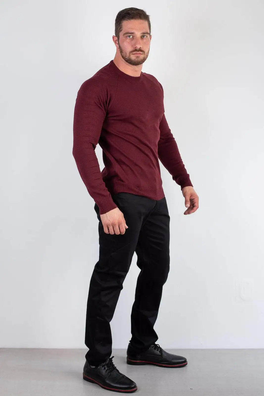 Blusa masculina de malha lisa 50002 - Enluaze