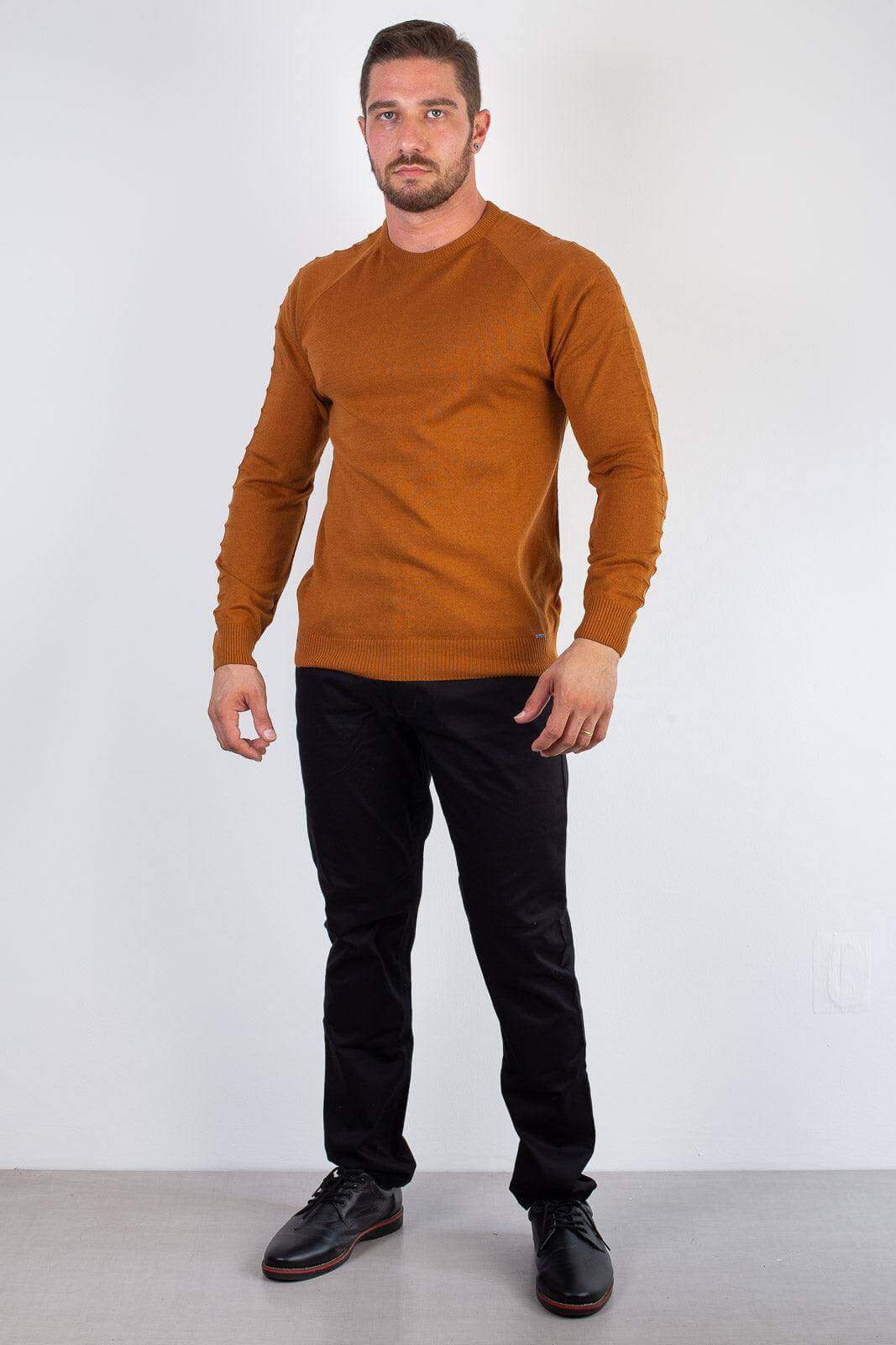 Blusa masculina de malha lisa 50002 - Enluaze