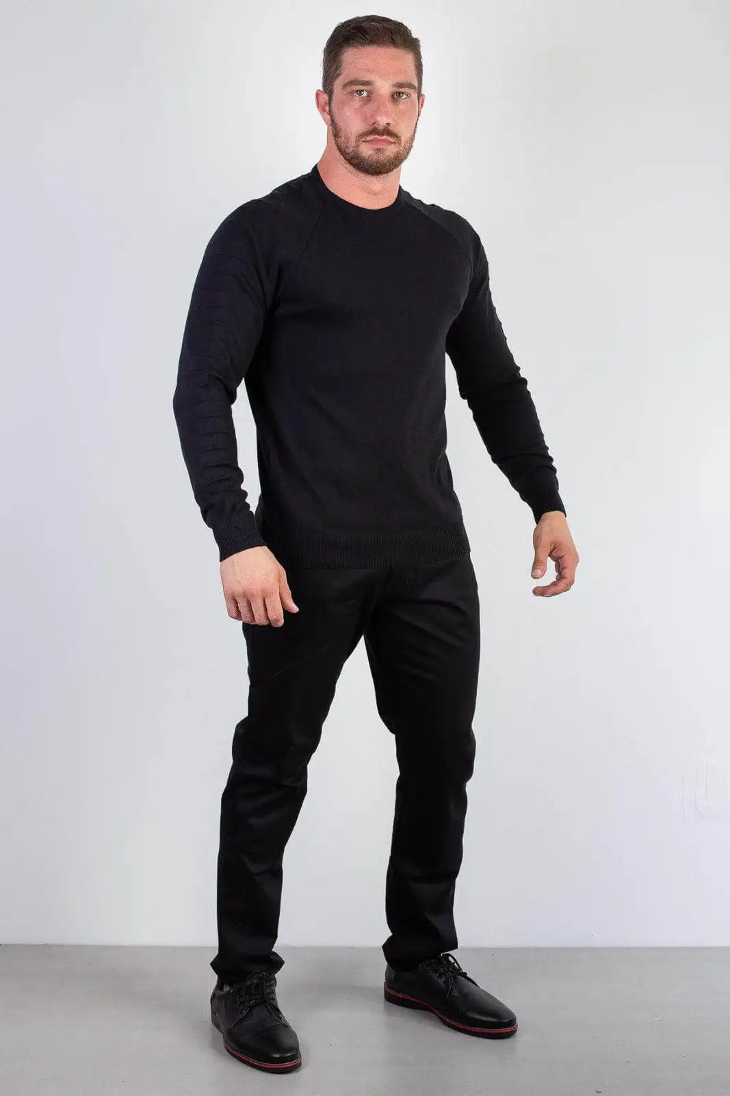 Blusa masculina de malha lisa 50002 - Enluaze