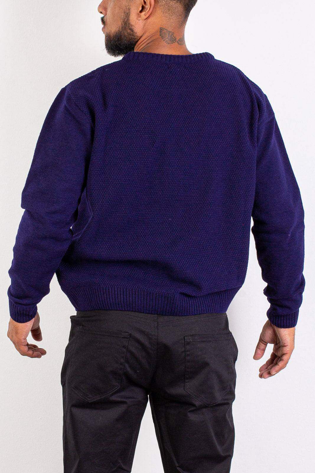 Blusão masculino de malha gola redonda 50003 - Enluaze