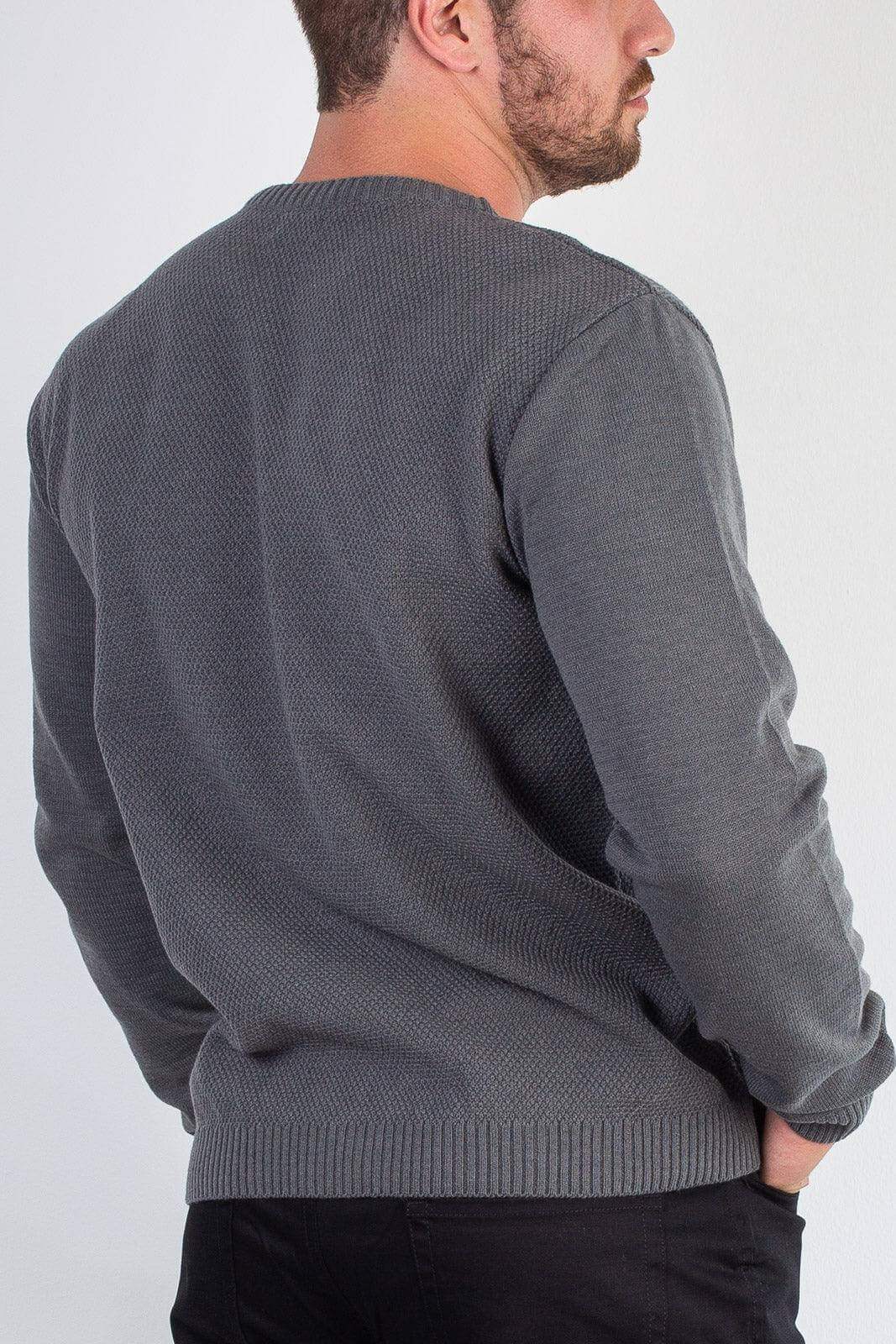 Blusão masculino de malha gola redonda 50003 - Enluaze