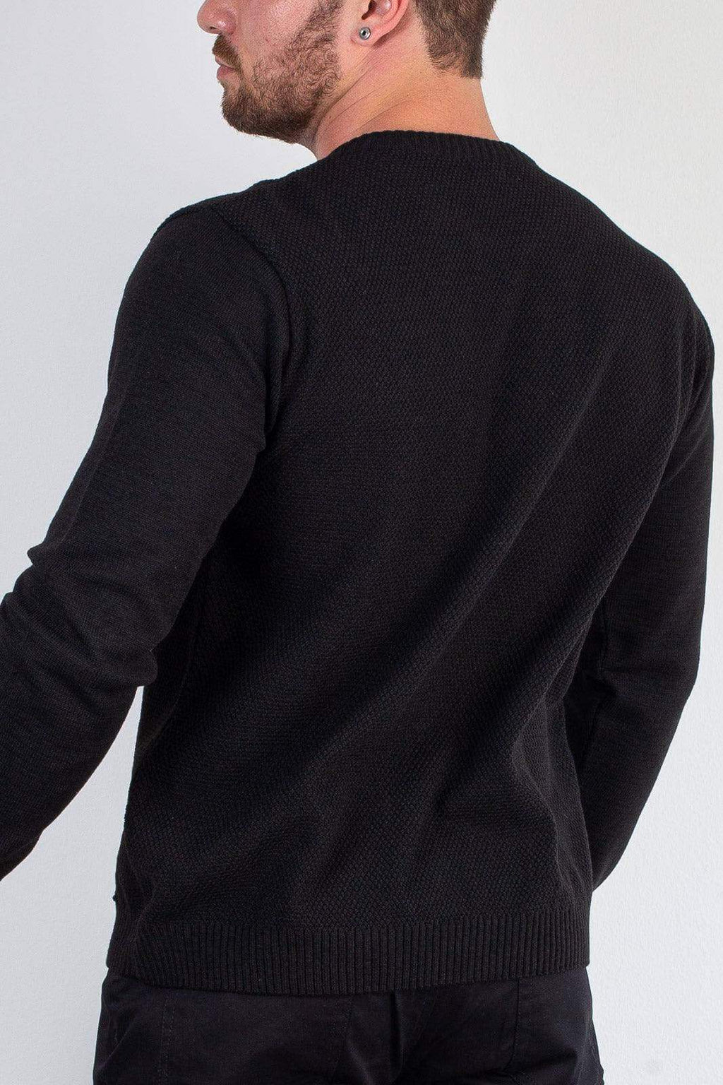 Blusão masculino de malha gola redonda 50003 - Enluaze