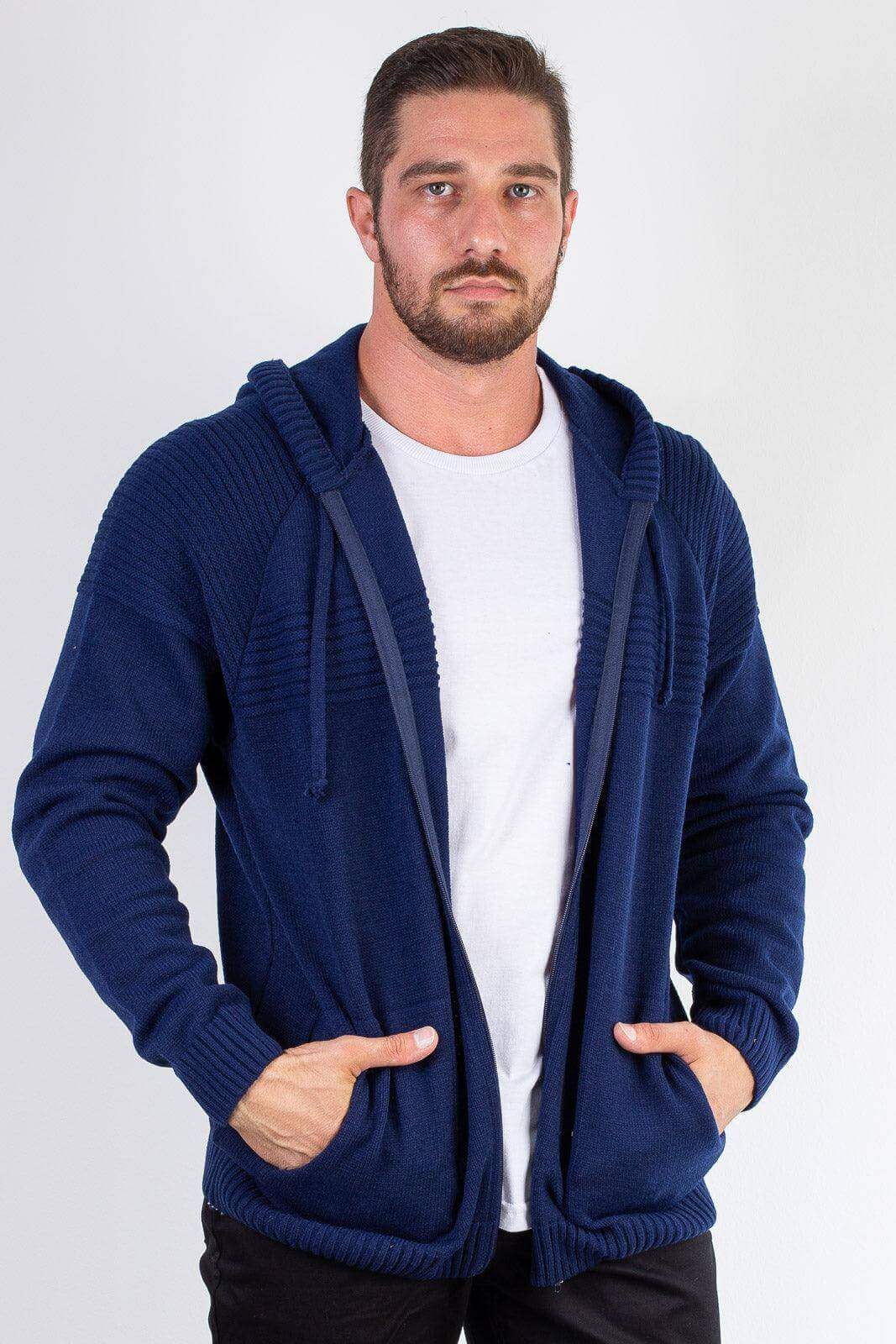 Jaqueta de malha manga raglan 50005 - Enluaze