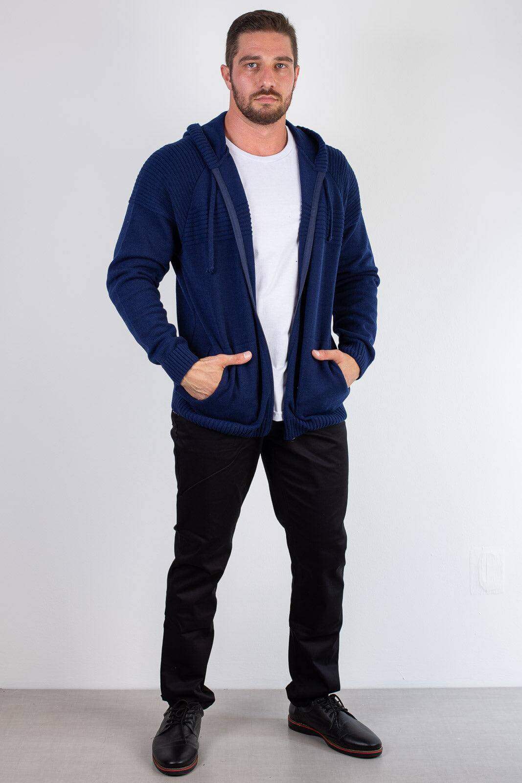 Jaqueta de malha manga raglan 50005 - Enluaze