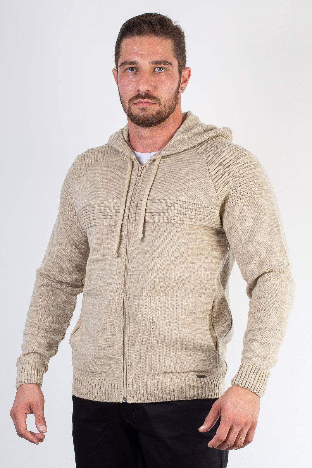 Jaqueta de malha manga raglan 50005 - Enluaze