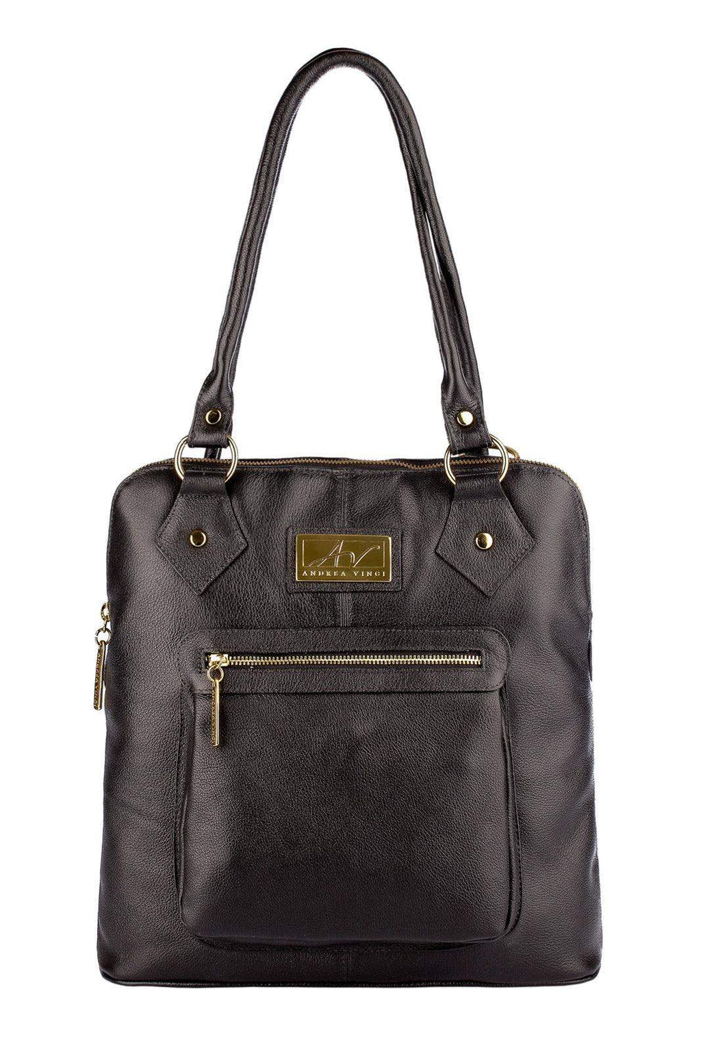 Bolsa mochila de couro liso Lívia - Enluaze