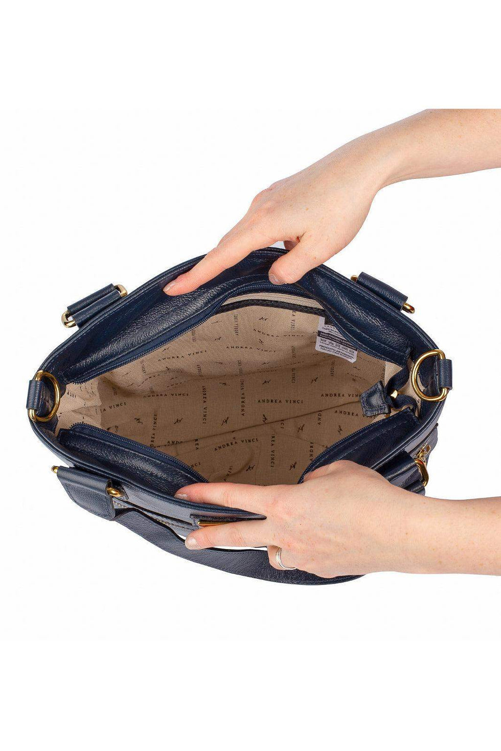 Bolsa de couro 2 em 1 croco Luiza - Enluaze